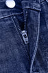 High Waist Distressed Straight Leg Deep Cuff Jeans